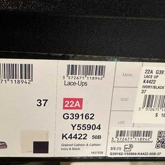 CHANEL 22A Grained Shimmer Leather Lace Up Combat Biker Hiking Ankle Boots - Picture 16 of 16